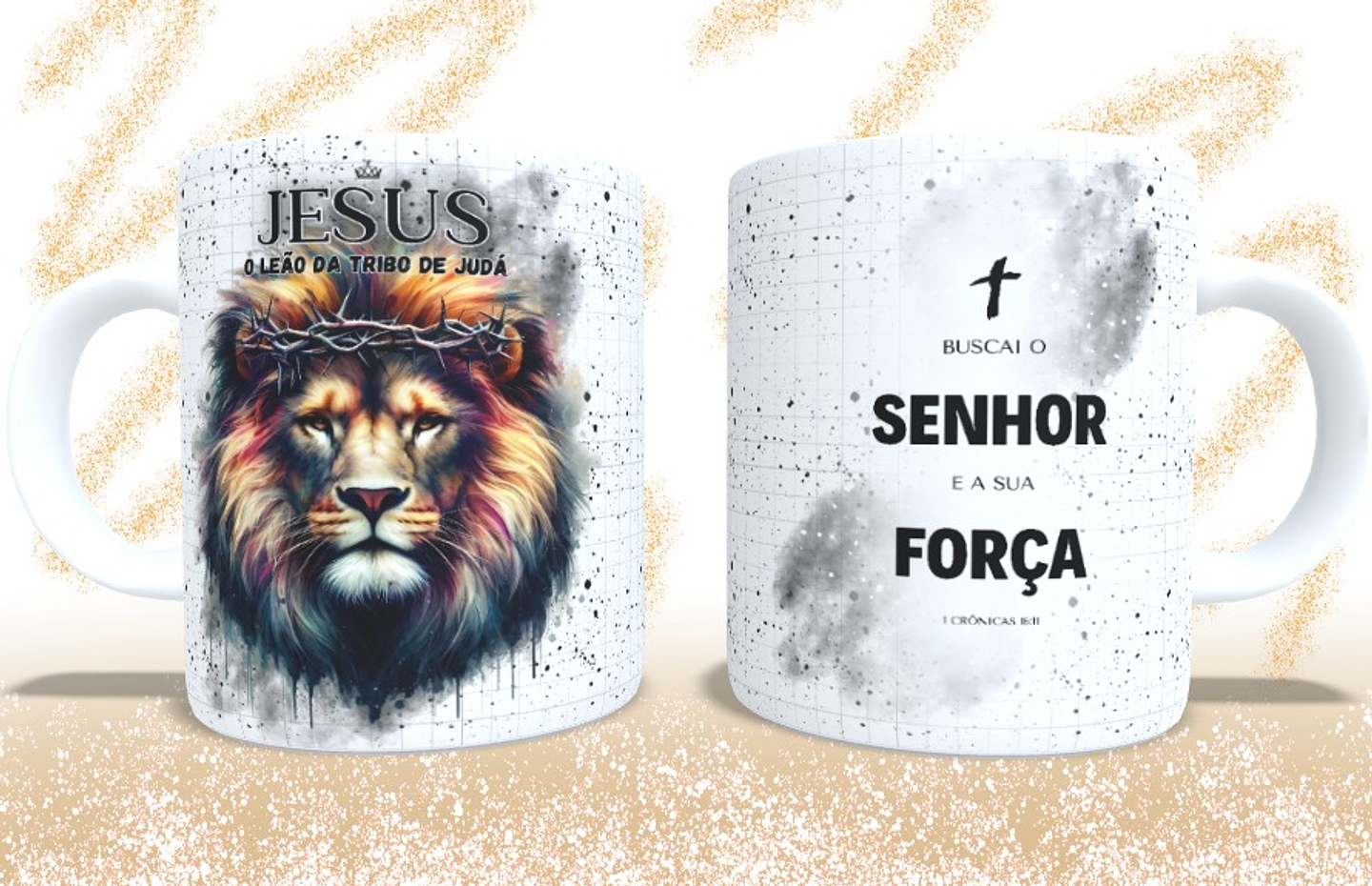 5 Artes para Caneca Leão de Juda Arquivo em Jpg 2
