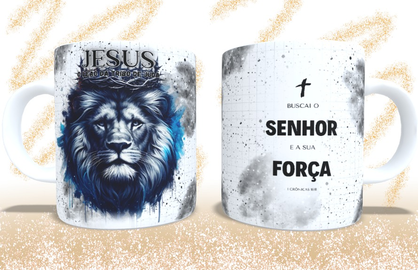 5 Artes para Caneca Leão de Juda Arquivo em Jpg 4
