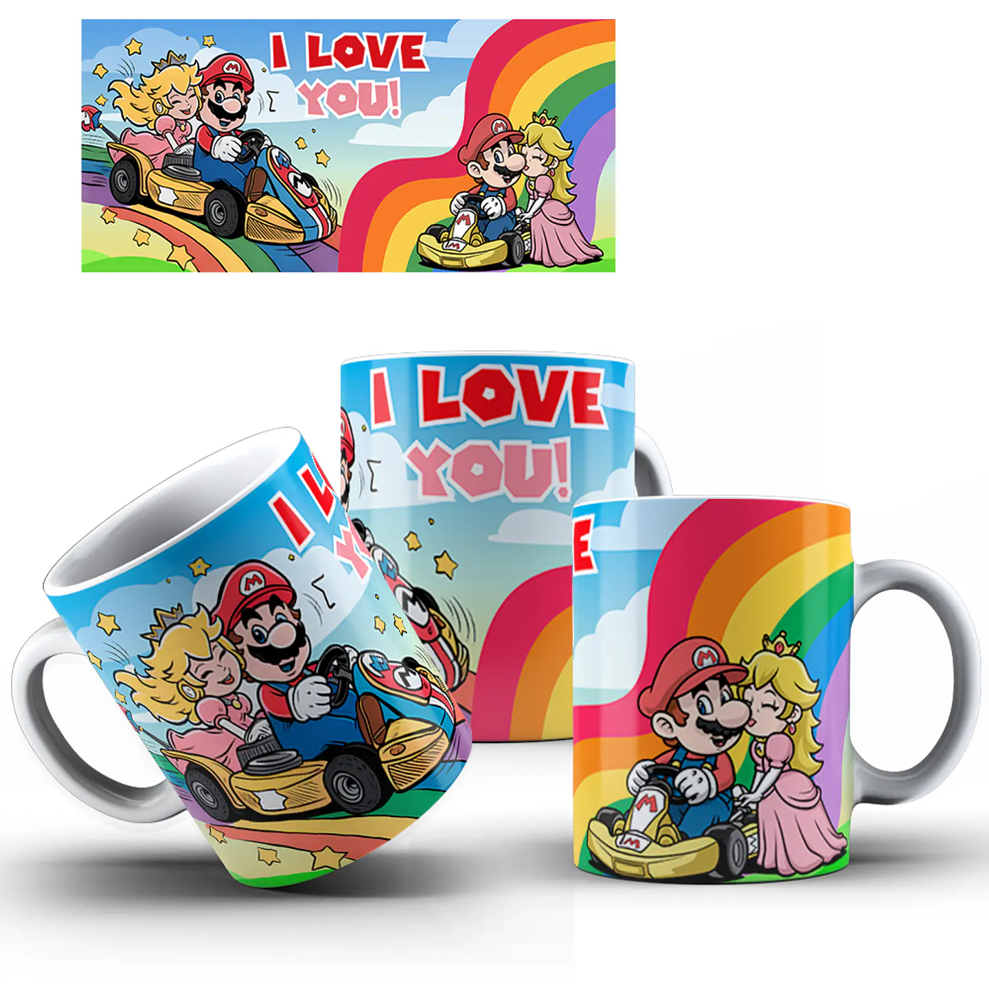 10 Artes para Caneca Super Mario Lover Dia dos Namorados Arquivo em Jpg  1