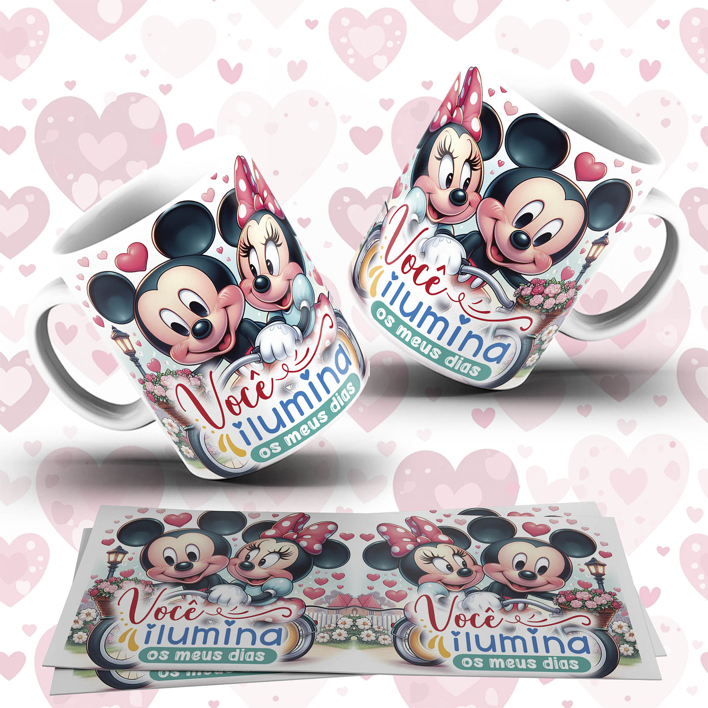 31 Artes para Caneca Dia dos Namorados Personagens Arquivo em Jpg  8