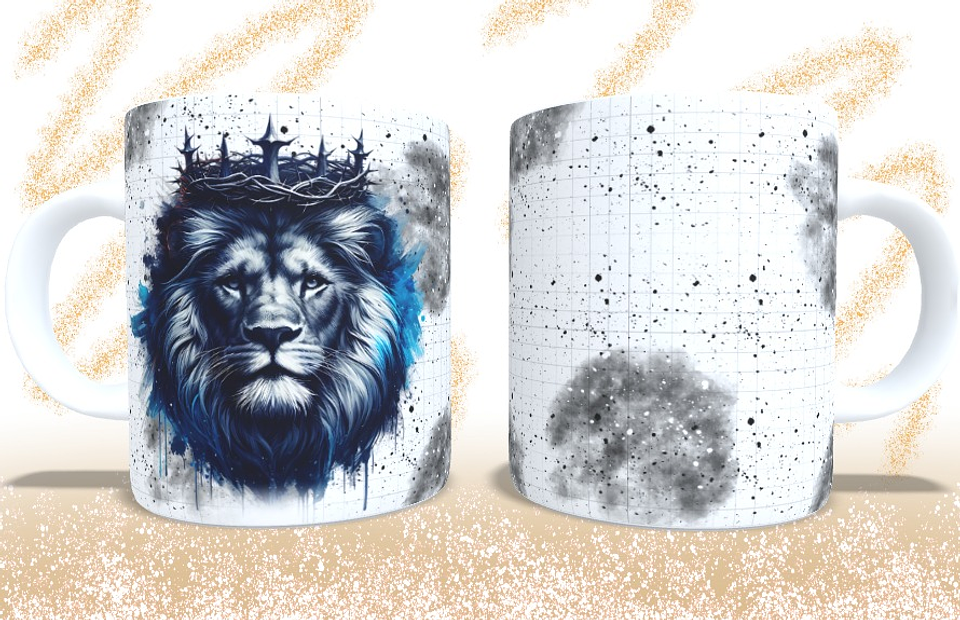 5 Artes para Caneca Leão de Juda Arquivo em Jpg 5