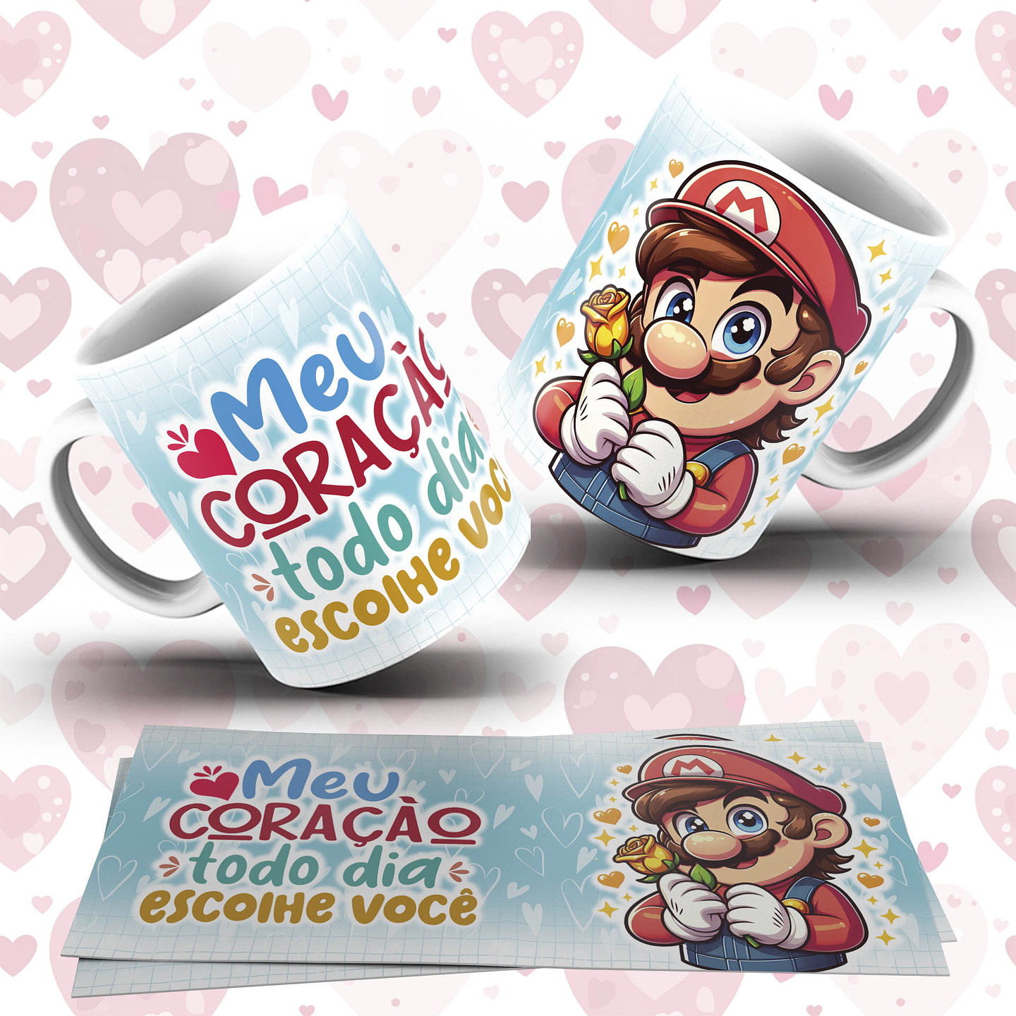 31 Artes para Caneca Dia dos Namorados Personagens Arquivo em Jpg  9