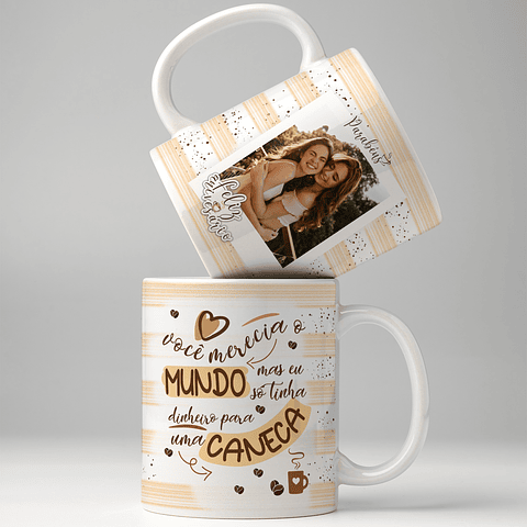 20 Artes para Caneca Aniversário Com Café Arquivo Editável