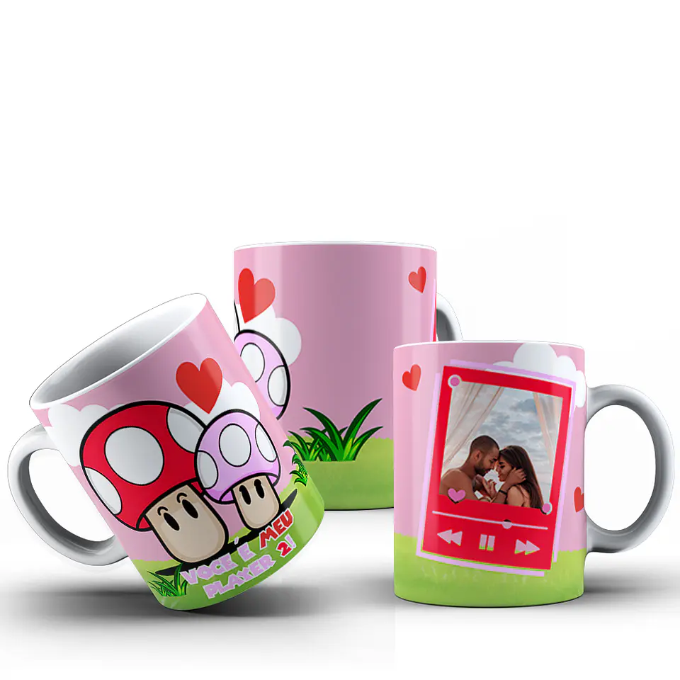10 Artes para Caneca Super Mario Lover Dia dos Namorados Arquivo em Jpg  7