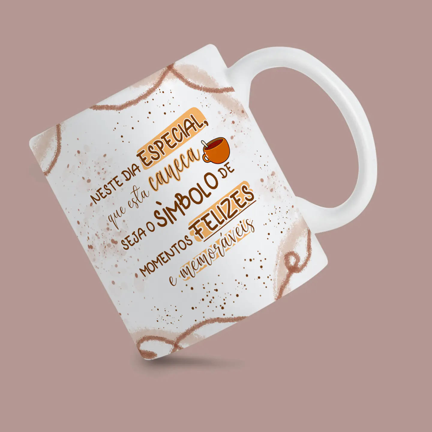 20 Artes para Caneca Aniversário Com Café Arquivo Editável 8