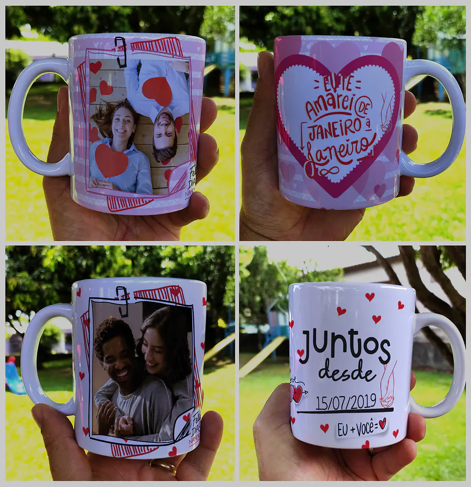 20 Artes para Caneca Dia dos Namorados Mickey e Minnie Arquivo Editável  11