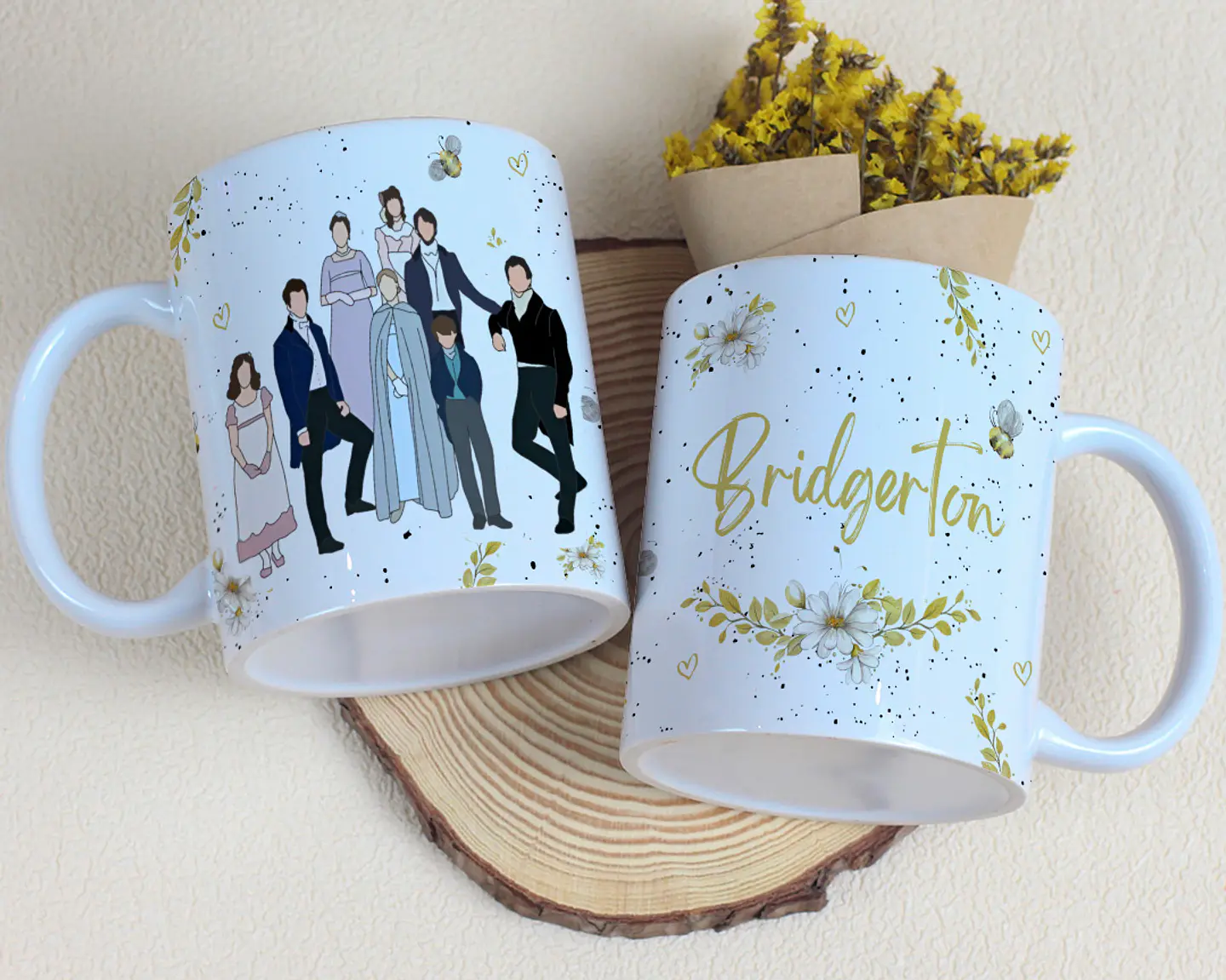 6 Artes para Caneca Bridgerton Arquivo Editável 1