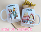 3 Artes para Caneca Vida de Casados Arquivo Editável - Thumbnail 2