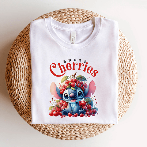 9 Artes para Camisa Stitch Cherry Arquivo Editável 