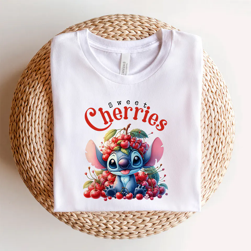 9 Artes para Camisa Stitch Cherry Arquivo Editável  1