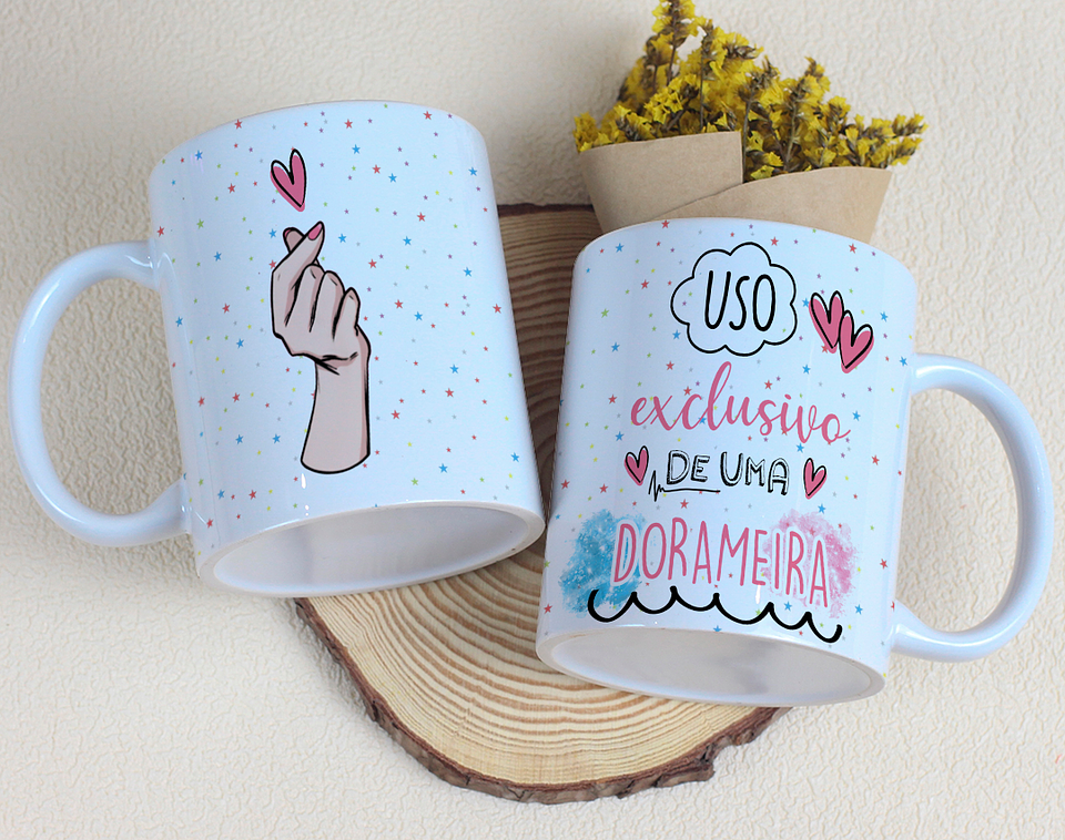 8 Artes para Caneca Dorama Arquivo Editável 3