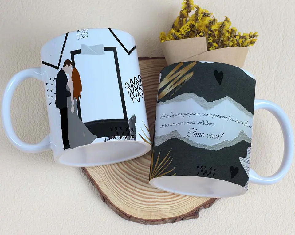 10 Artes para Caneca Dia dos Namorados Casal Arquivo Editável 4