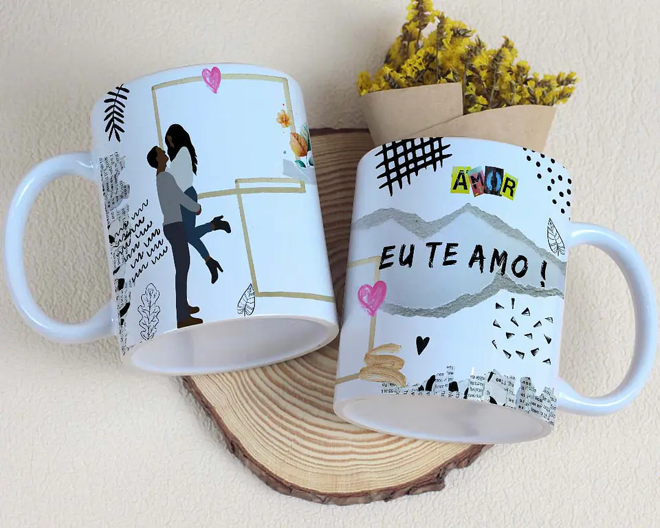 10 Artes para Caneca Dia dos Namorados Casal Arquivo Editável 5