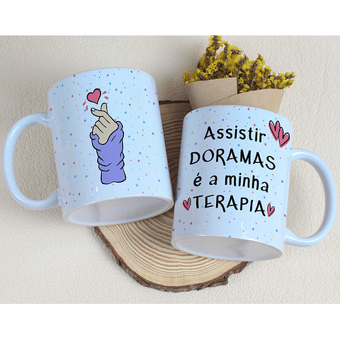 8 Artes para Caneca Dorama Arquivo Editável