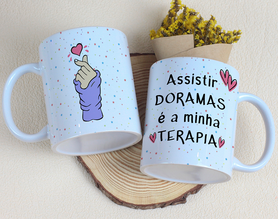 8 Artes para Caneca Dorama Arquivo Editável 5