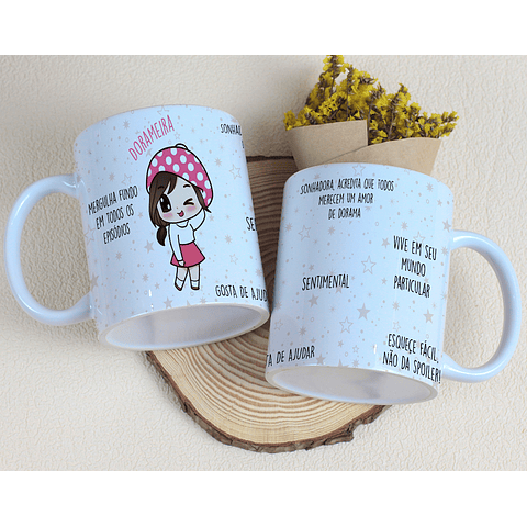 8 Artes para Caneca Dorama Arquivo Editável