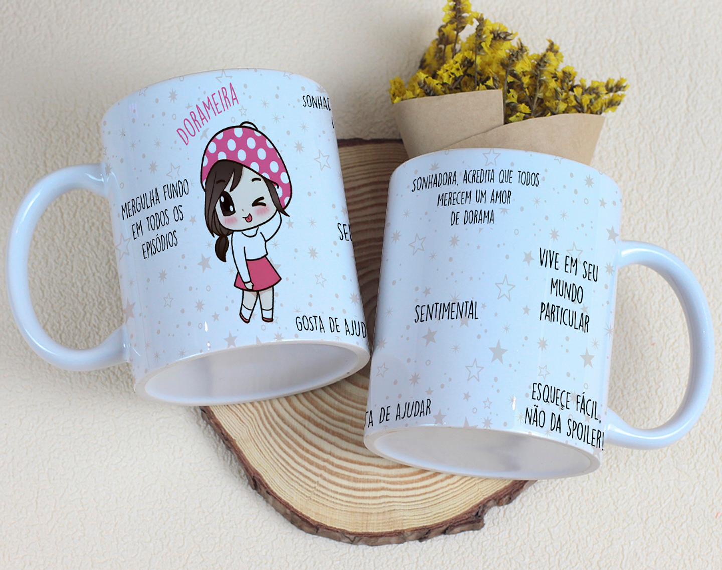 8 Artes para Caneca Dorama Arquivo Editável 7