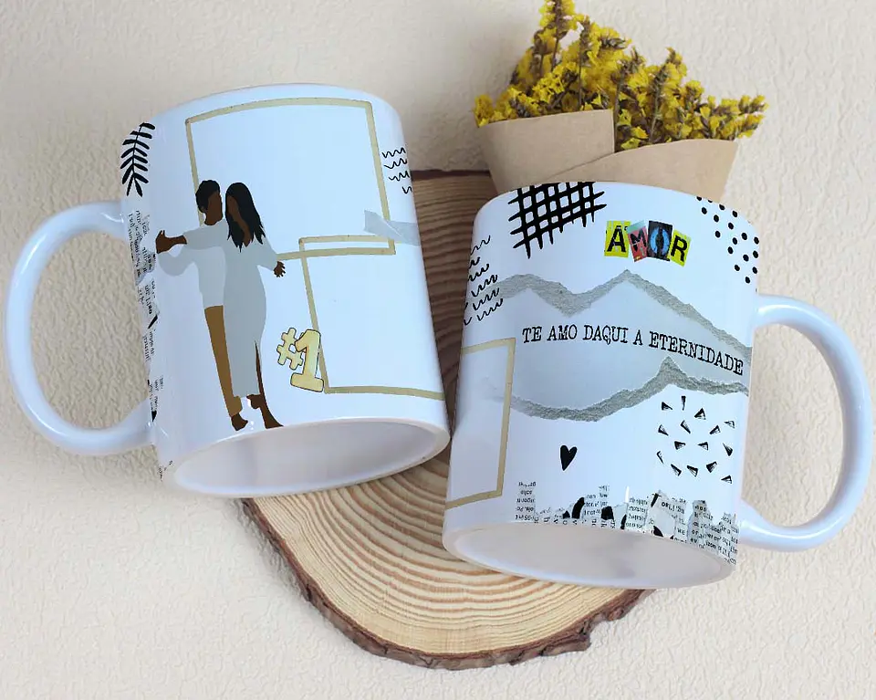 10 Artes para Caneca Dia dos Namorados Casal Arquivo Editável 10