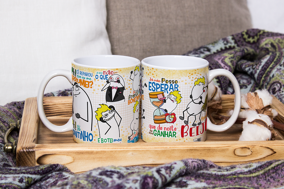 Arte para Caneca Flork Ah! Cê reparou que eu me arrumei? Tô Bunitinho Arquivo em Jpg 1