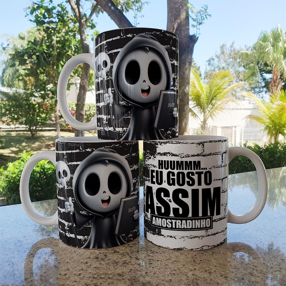 Arte Caneca Huumm Eu gosto Assim Amostradinho Arquivo Editável 3