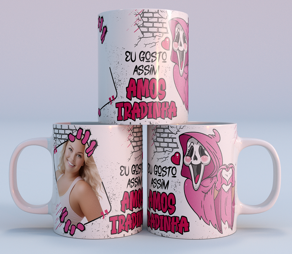 4 Artes Caneca Eu gosto Assim Amostradinha Arquivo em Png 2