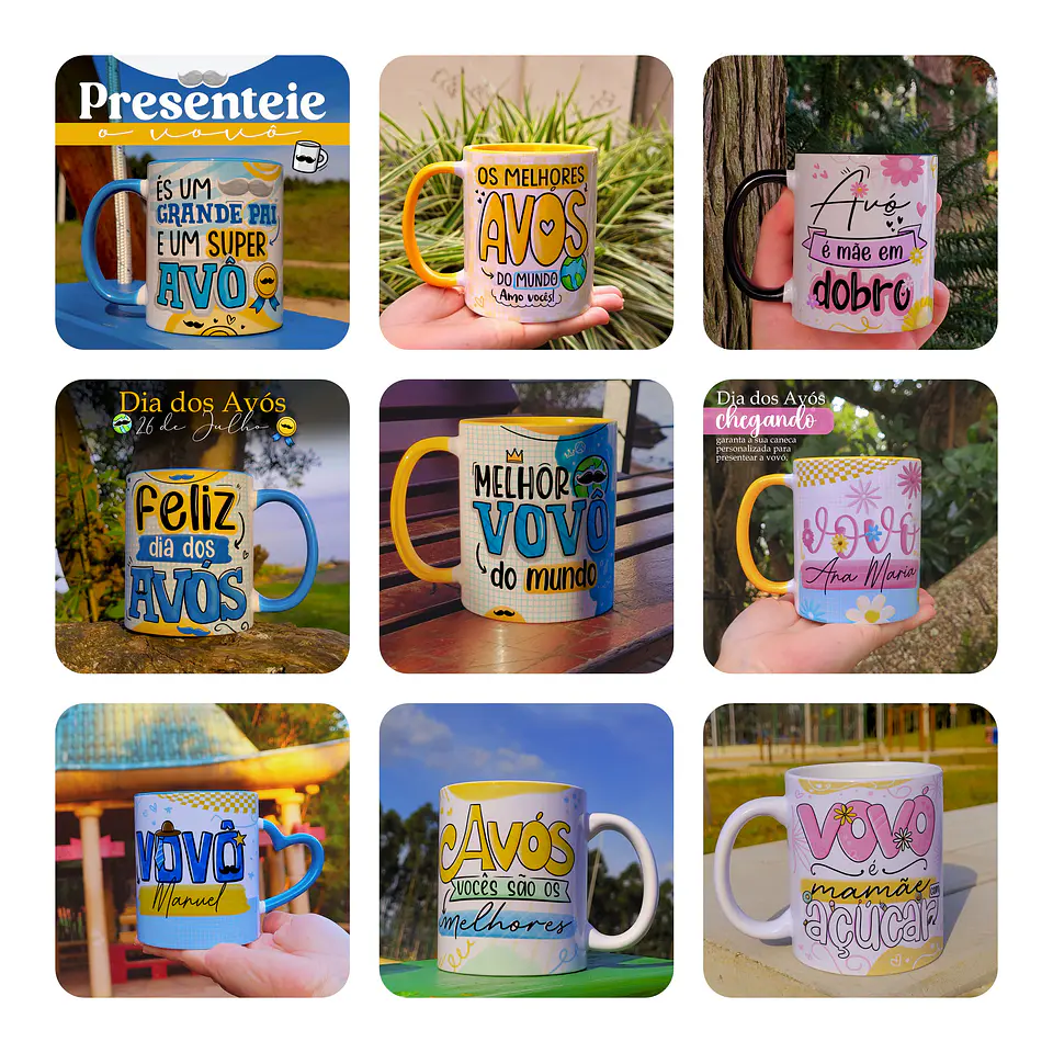 20 Artes Canecas Dia dos Avós Arquivos Png  2