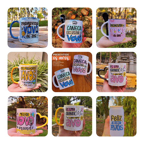 20 Artes Canecas Dia dos Avós Arquivos Png 