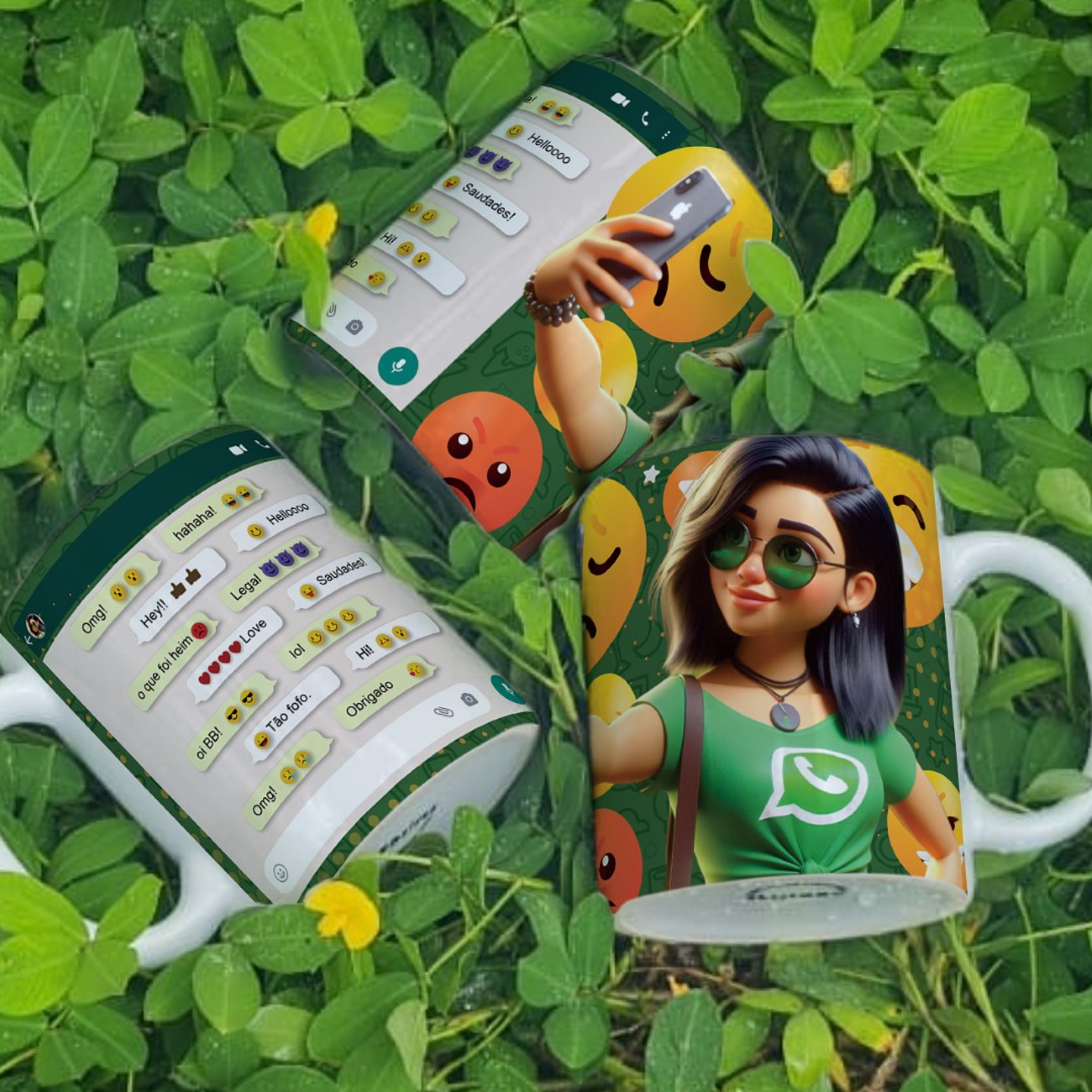 6 Artes para Caneca whatsapp Amiga Arquivo Editável  1