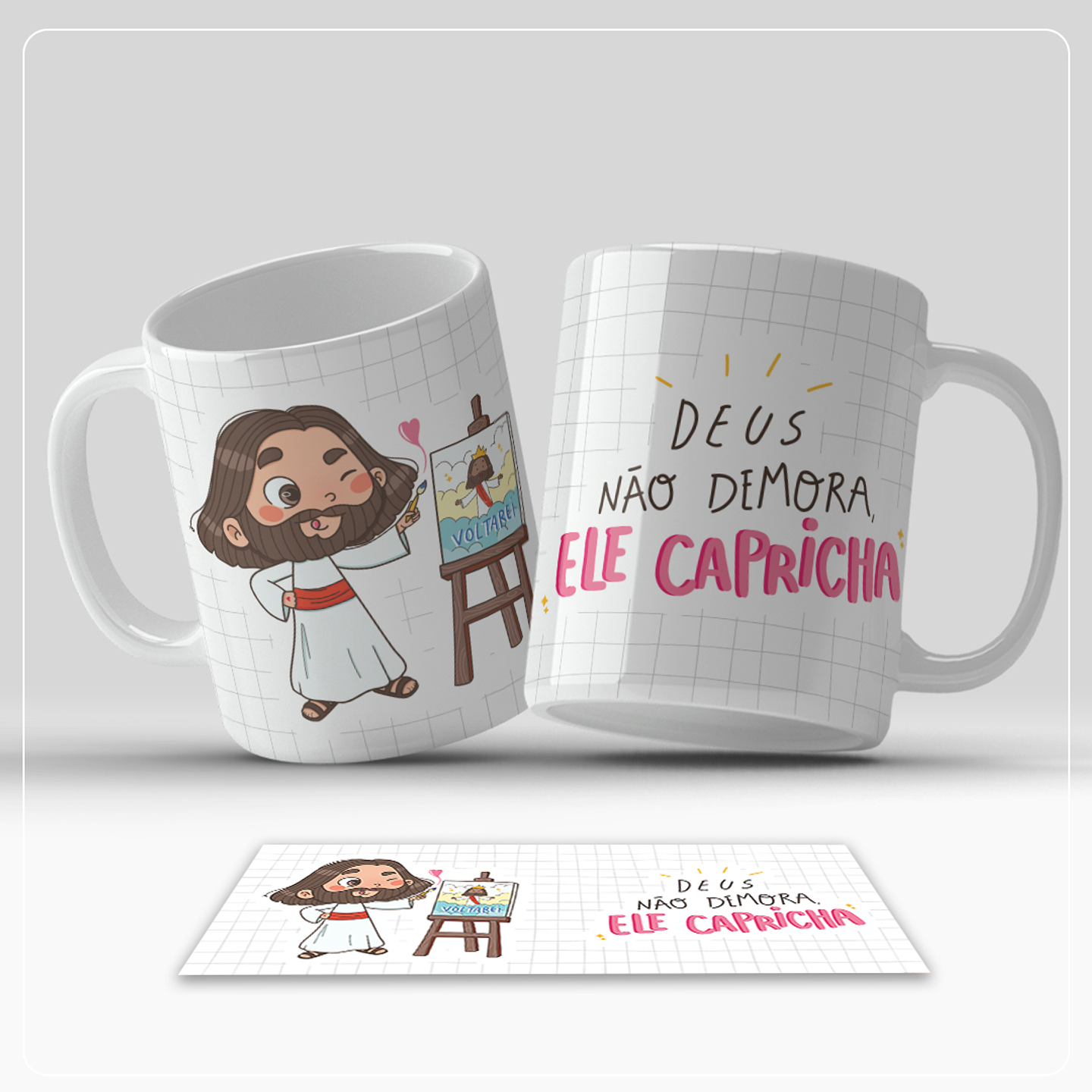 5 Artes Caneca Frases Jesus Arquivo em Jpg 4