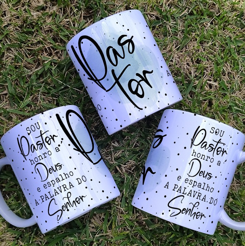 6 Artes para Caneca Pastora Arquivo Editável 4