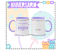 8 Artes para Caneca Aniversário Arquivo em Jpg 