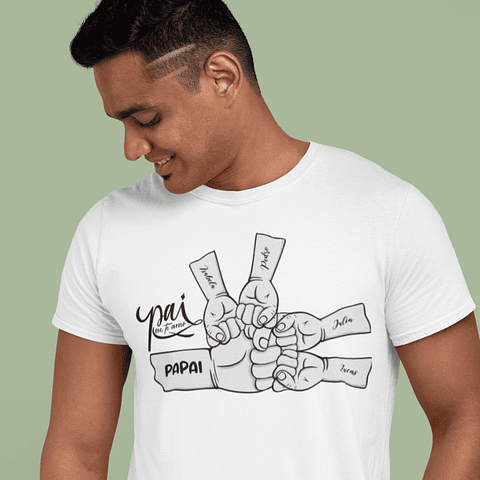 8 Artes para Camisas Mãos Pai Tô contigo Arquivo Editável