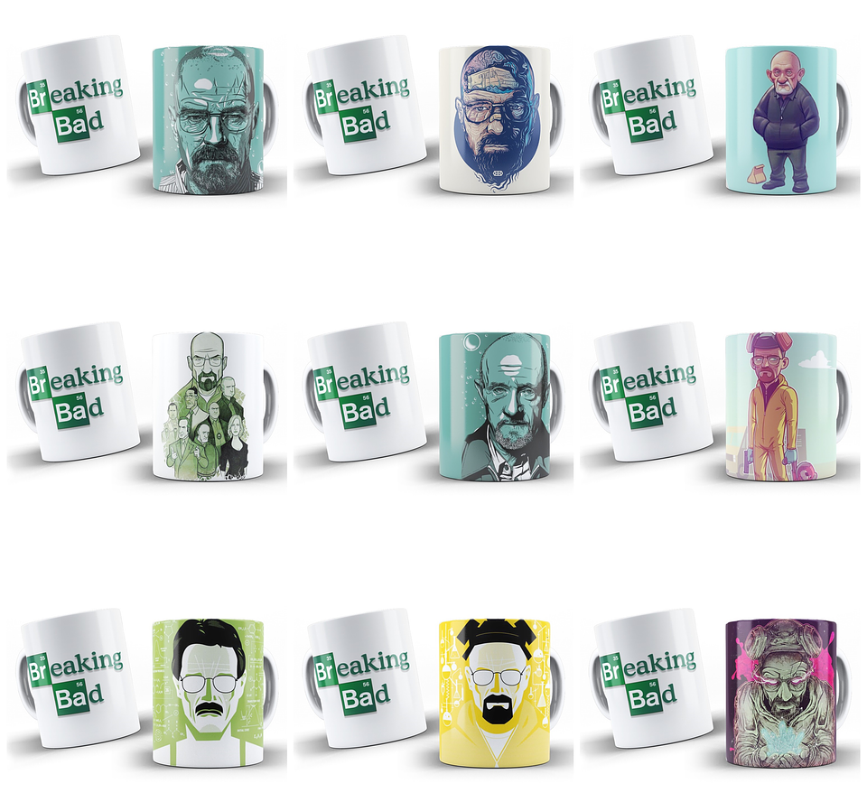25 Artes para Caneca Breaking Ded Arquivo Editável 2