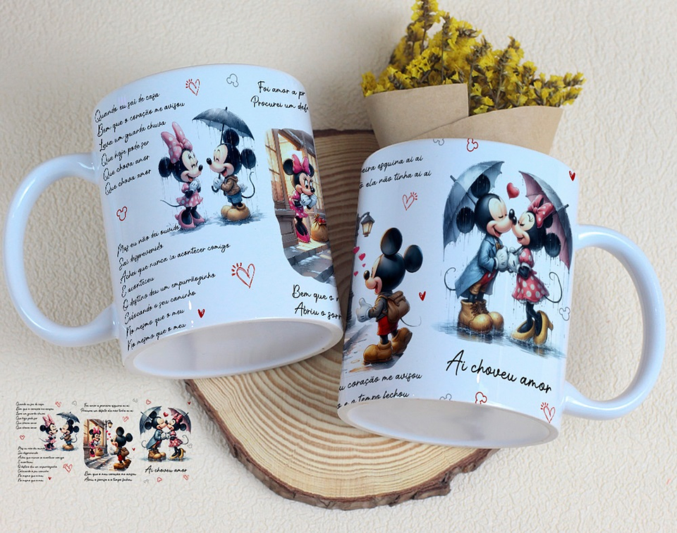 10 Artes para Caneca Dia dos Namorados Musical Arquivo Editável  8