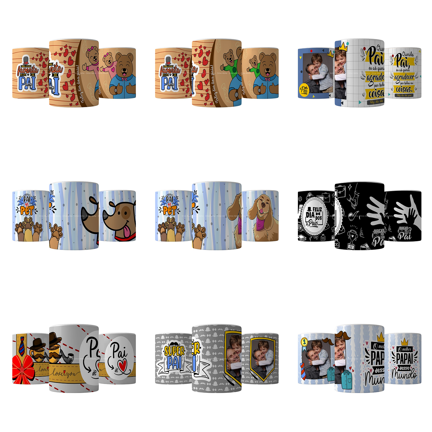 40 Artes para Caneca e Almofada Dia dos Pais Arquivo em Png 1