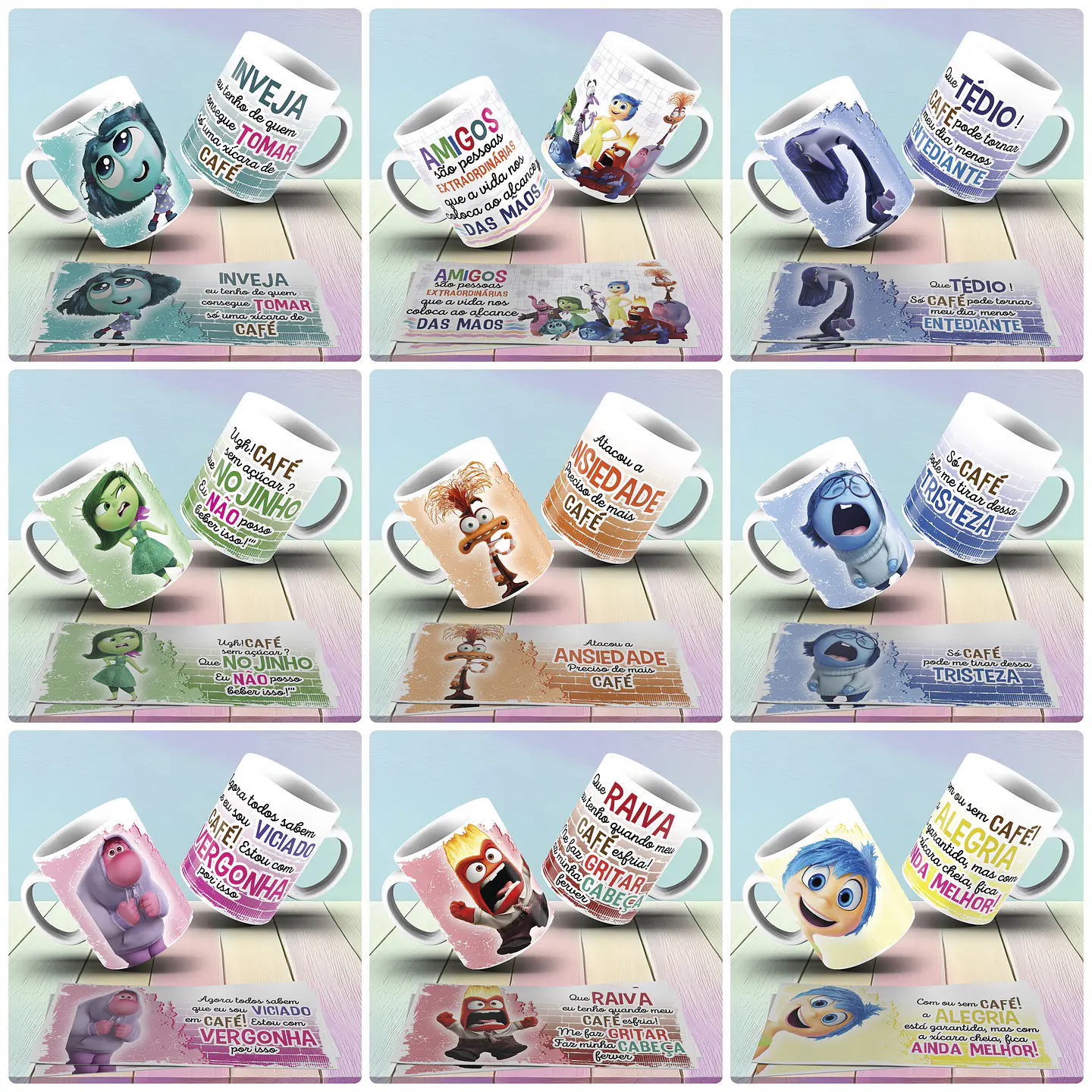 24 Artes para Caneca Divertidamente 2 Arquivo em Jpg 1