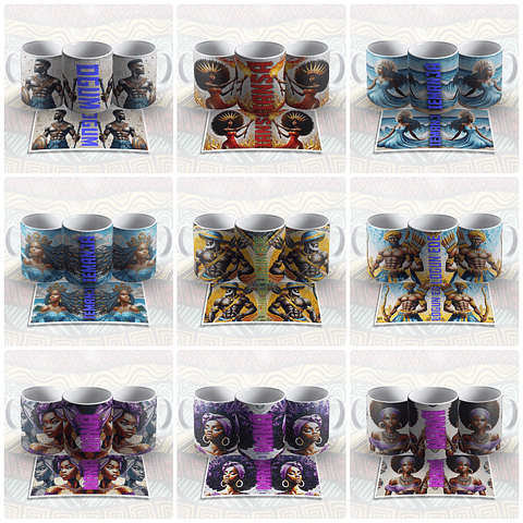 35 Artes para Caneca Orixás Ubanda Religião Afro Arquivo em Jpg