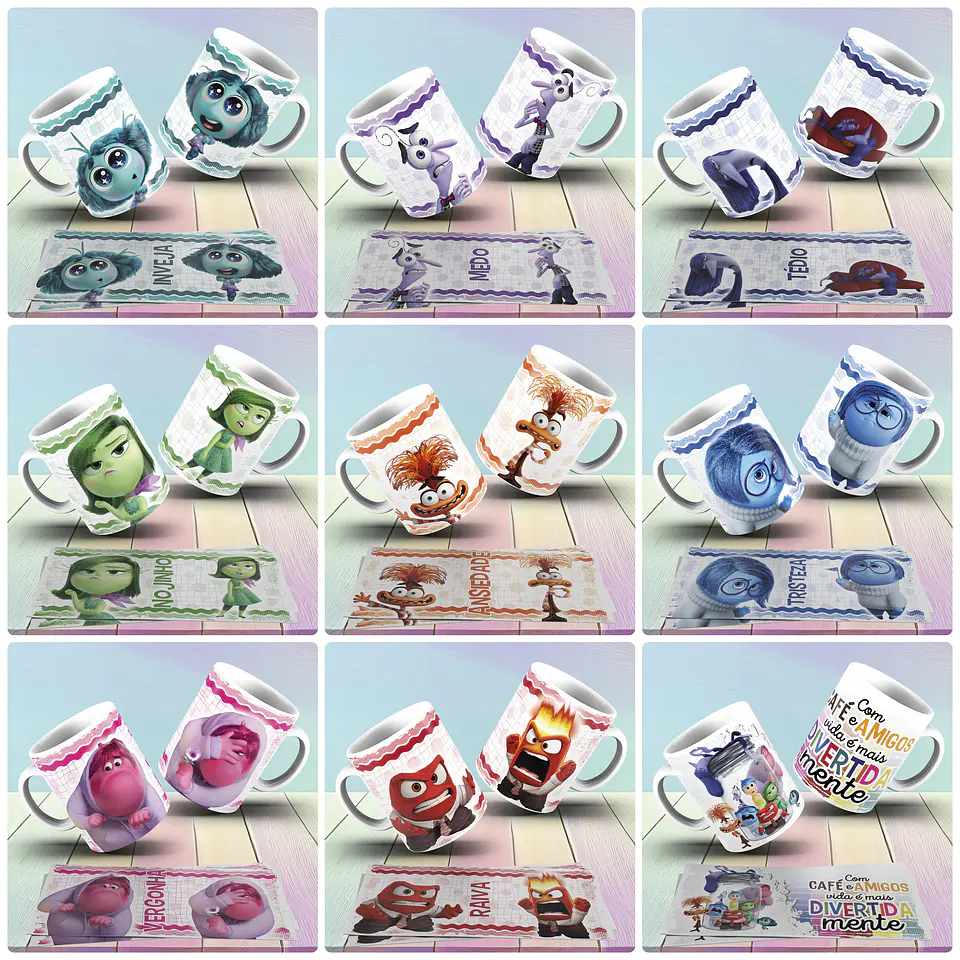 24 Artes para Caneca Divertidamente 2 Arquivo em Jpg 2