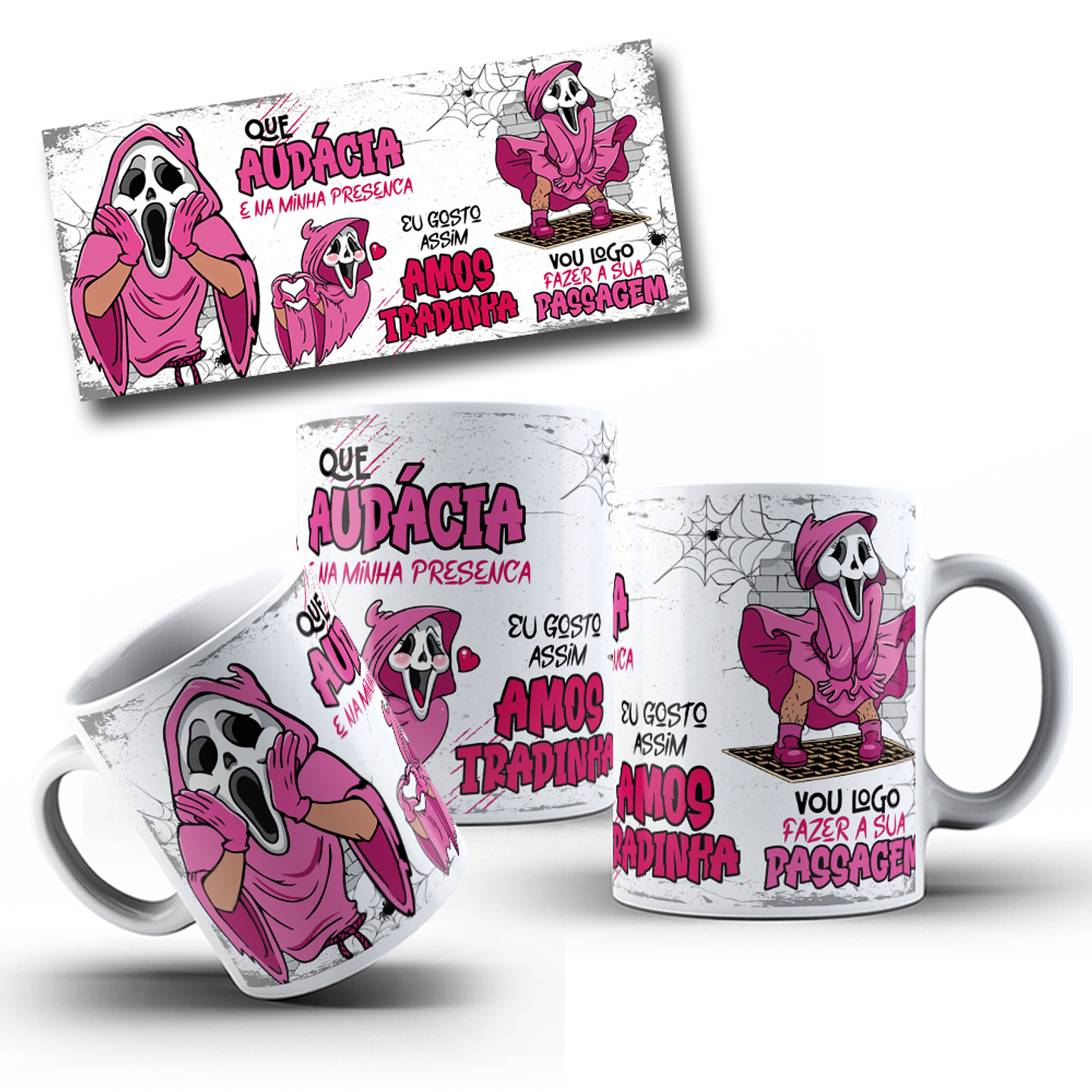 2 Artes Caneca Eu gosto Assim Amostradinho Arquivo em Png  1