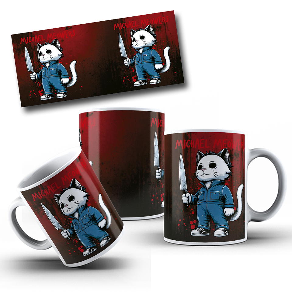 10 Artes para Caneca Gatinhos Cute Arquivo Editável 5