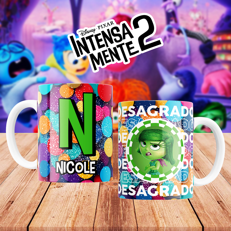 26 Artes para Caneca Divertidamente 2 Alfabeto Arquivo Editável 3