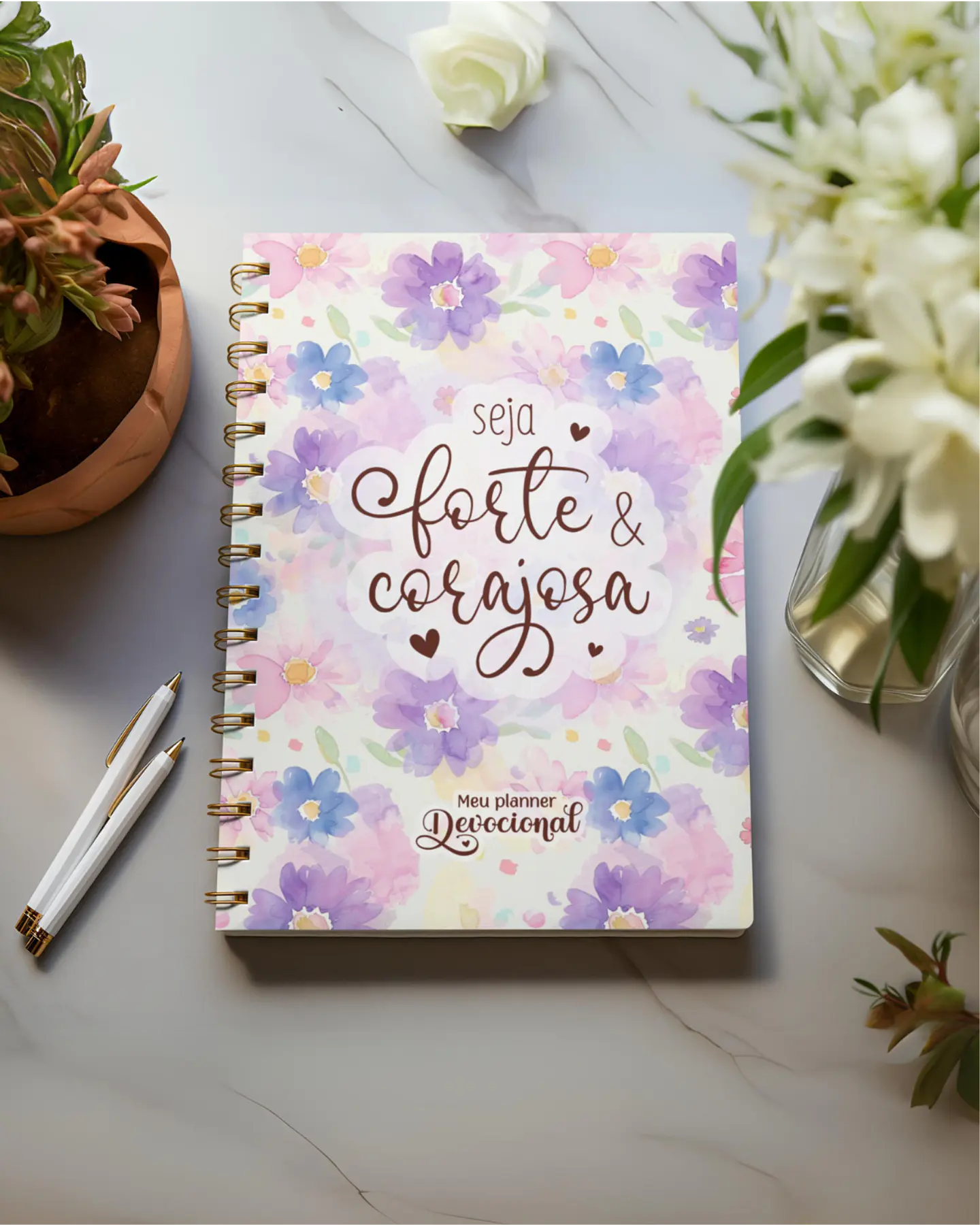 Kit Digital e Arquivo para encadernação Seja Forte e Corajosa em Pdf 5