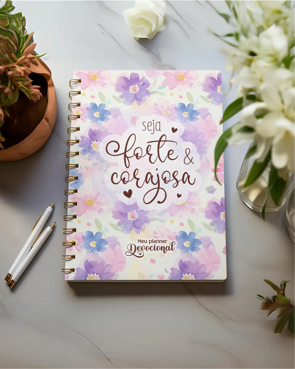 Kit Digital e Arquivo para encadernação Seja Forte e Corajosa em Pdf 5