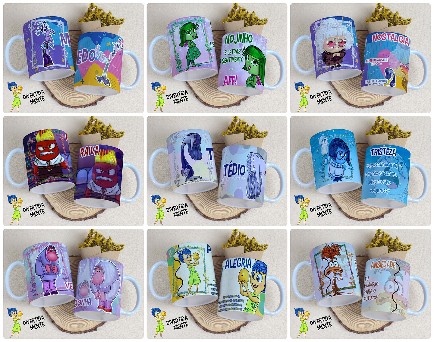 21 Artes para Caneca e Camisa Divertidamente 2 Arquivo Editável 3