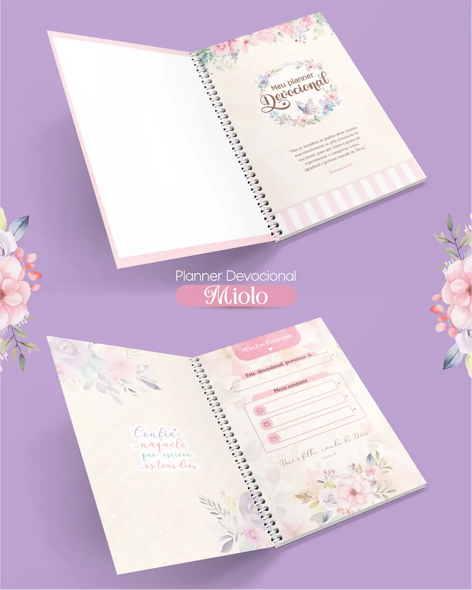 Kit Digital e Arquivo para encadernação Seja Forte e Corajosa em Pdf 6