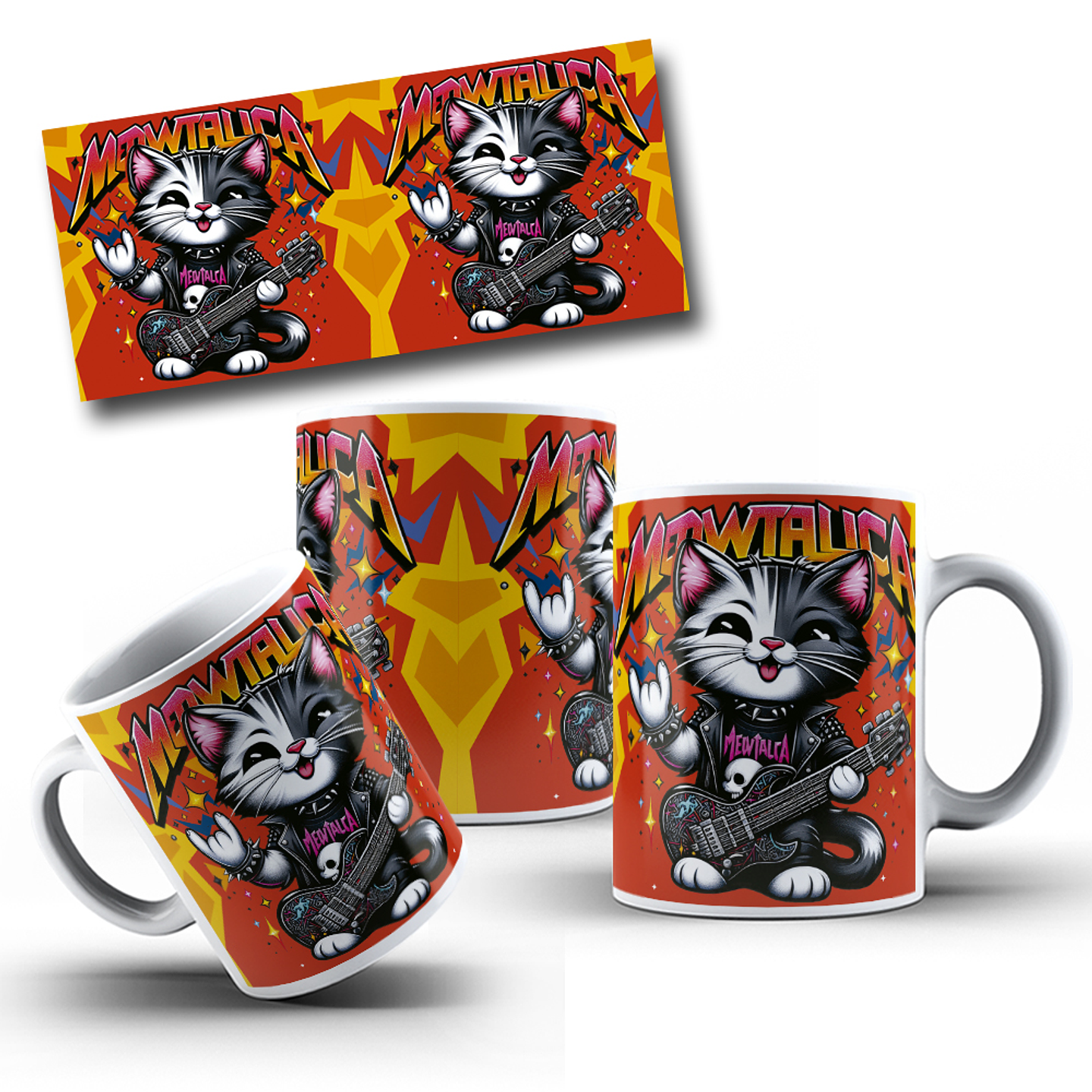 10 Artes para Caneca Gatinhos Cute Arquivo Editável 10