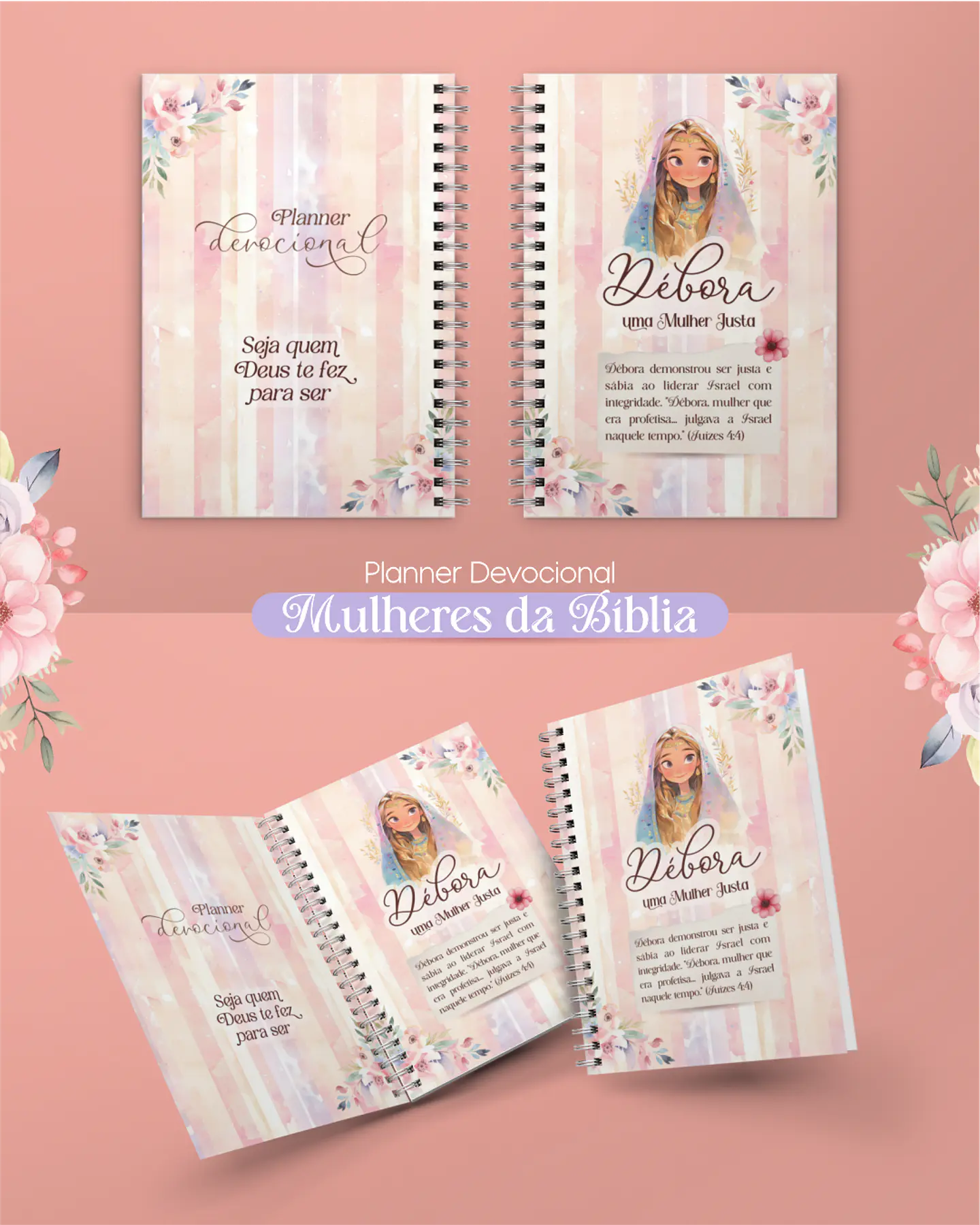 Kit Digital e Arquivo para encadernação Seja Forte e Corajosa em Pdf 10