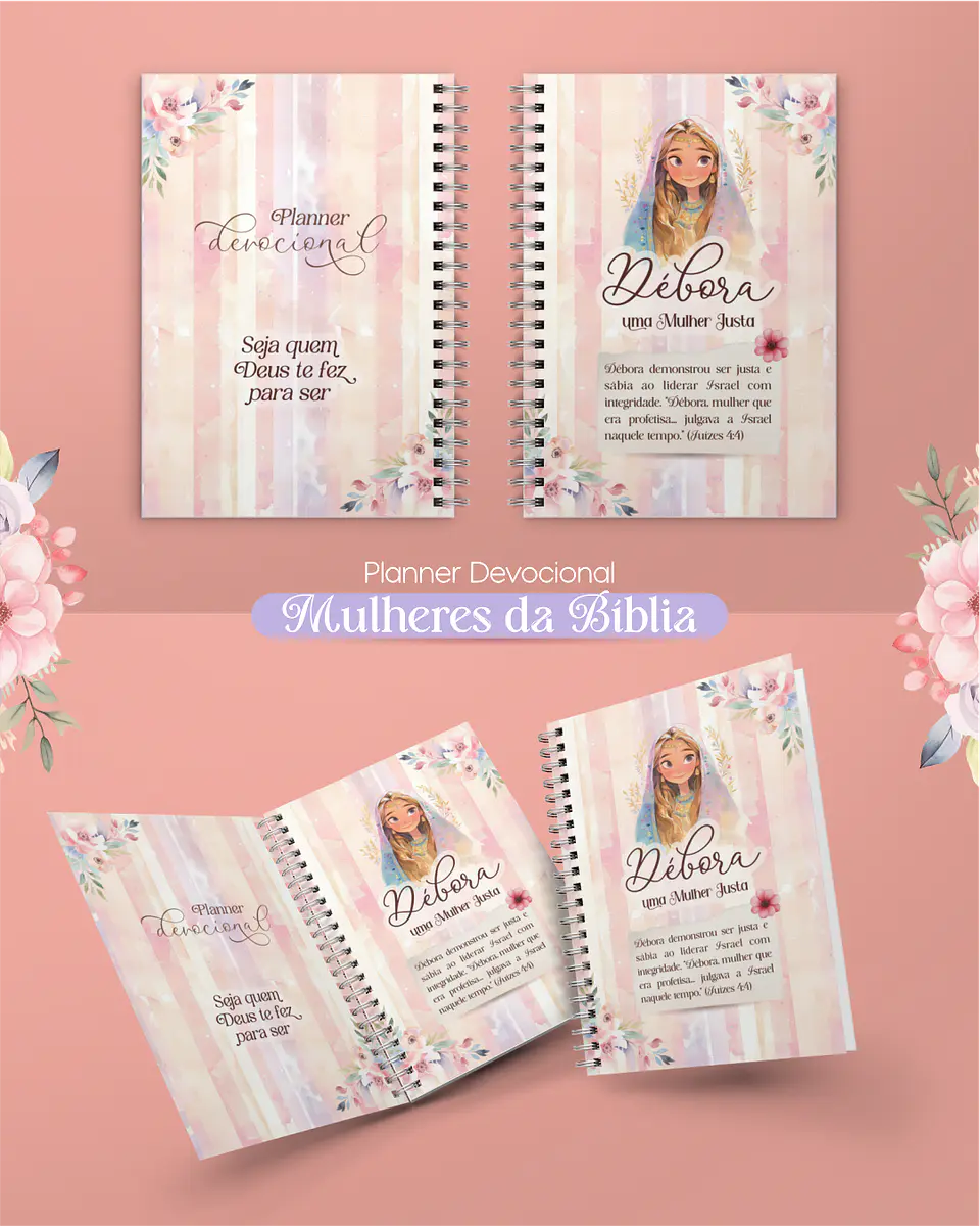 Kit Digital e Arquivo para encadernação Seja Forte e Corajosa em Pdf 10