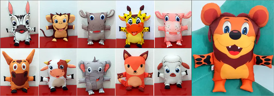 Artes para Sublimação de Almofada Safari Arquivo Editável  1