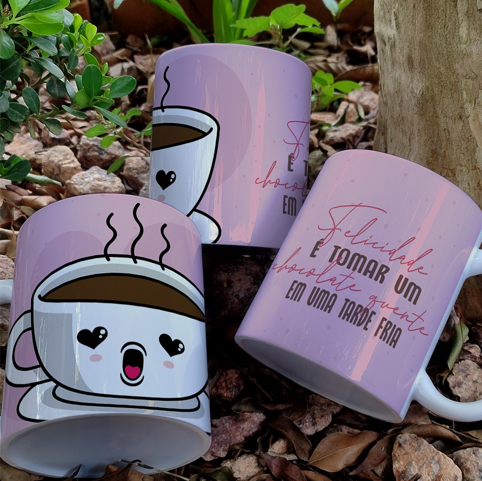3 Artes Caneca Chocolate Quente Arquivo Editavel 2